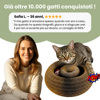 Tiragraffi interattivo per gatti
